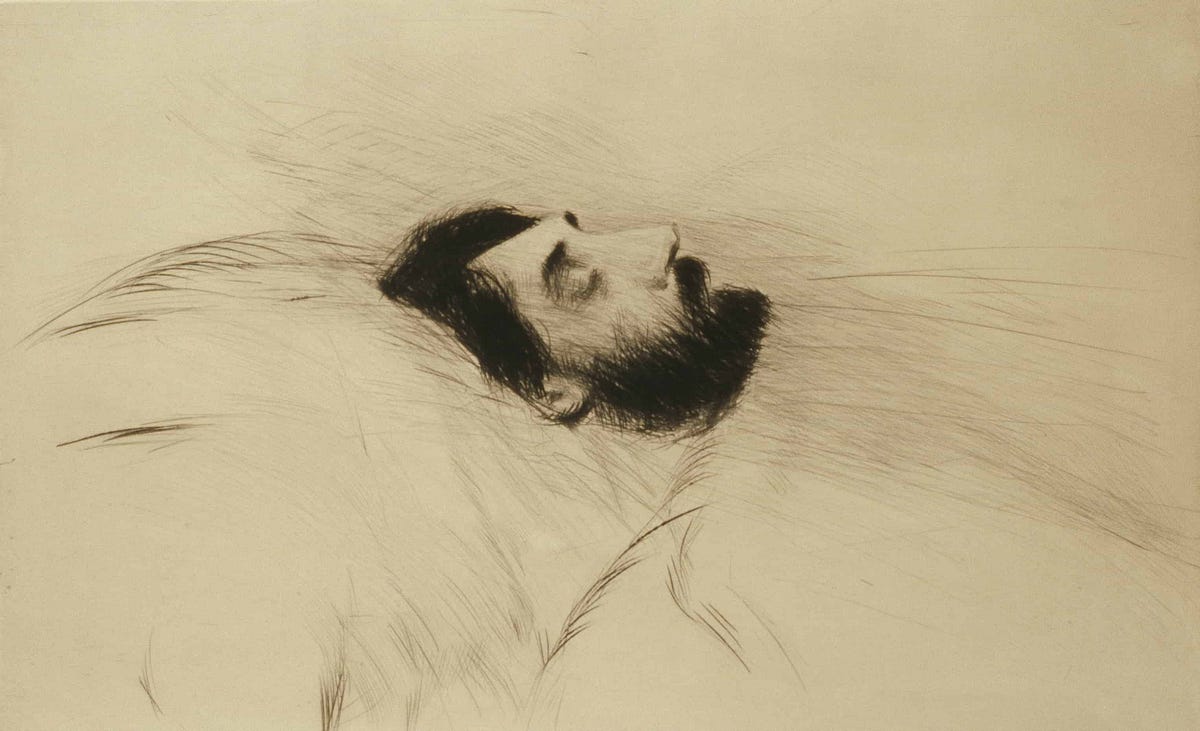 A work of art accompanying an essay on aesthetics