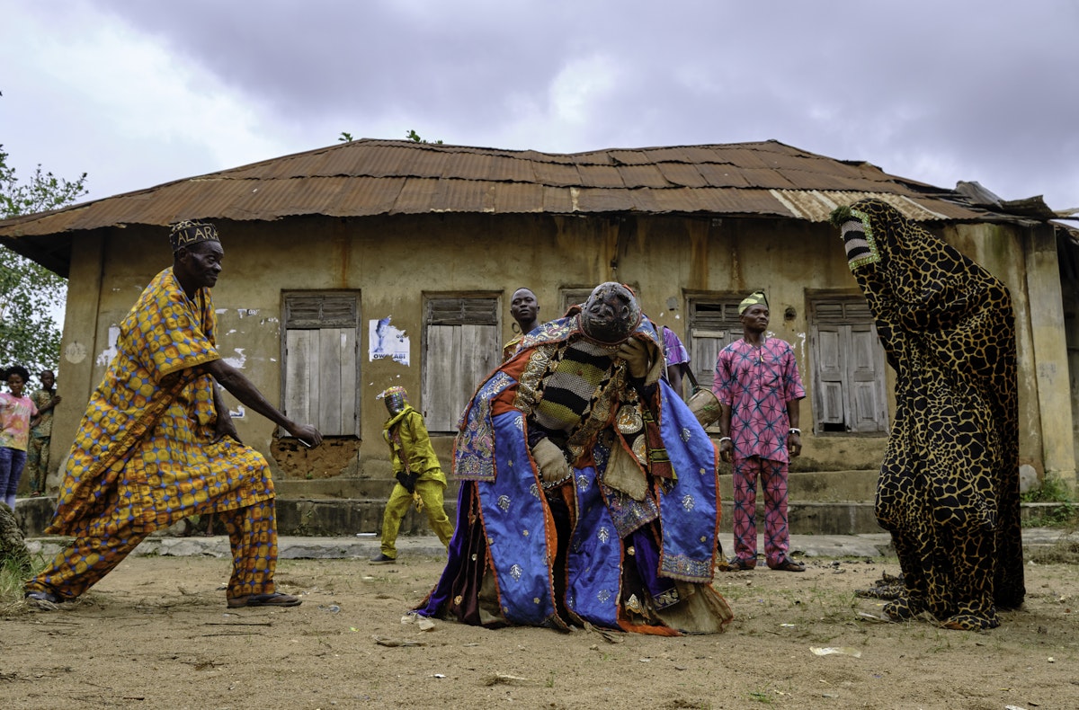 A ritual dance honoring Yoruban ancestors